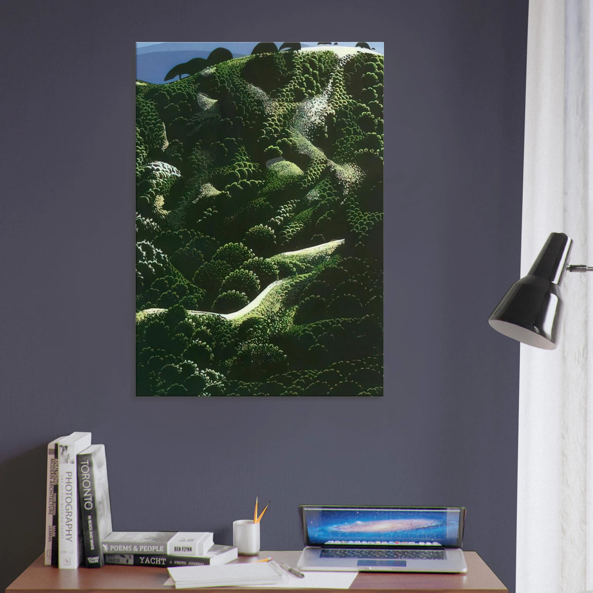 Santa Barbara Mountains Canvas | Eyvind Earle Canvas | Eyvind Earle Prints