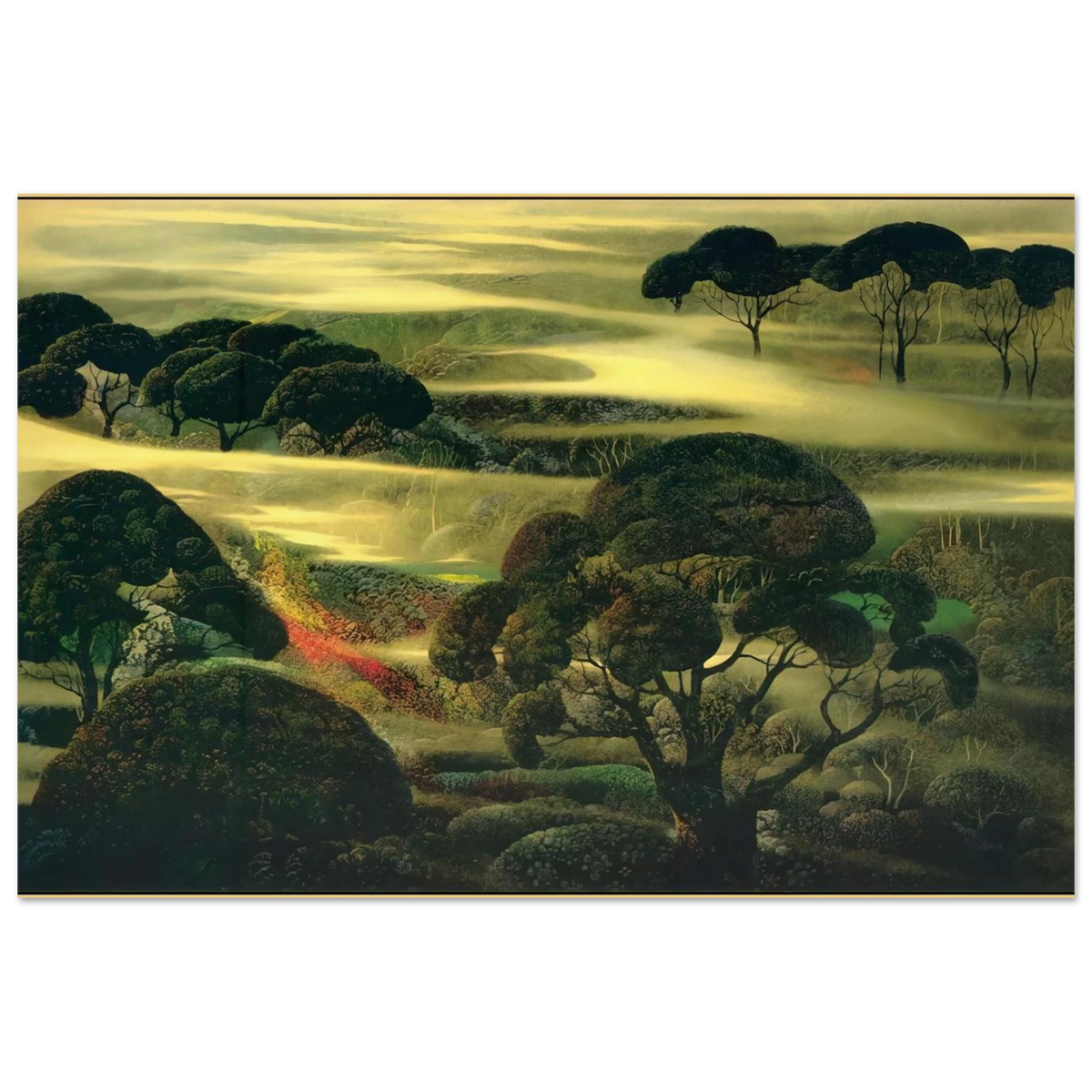 Forest in Fog Poster | Eyvind Earle Poster | Eyvind Earle Prints