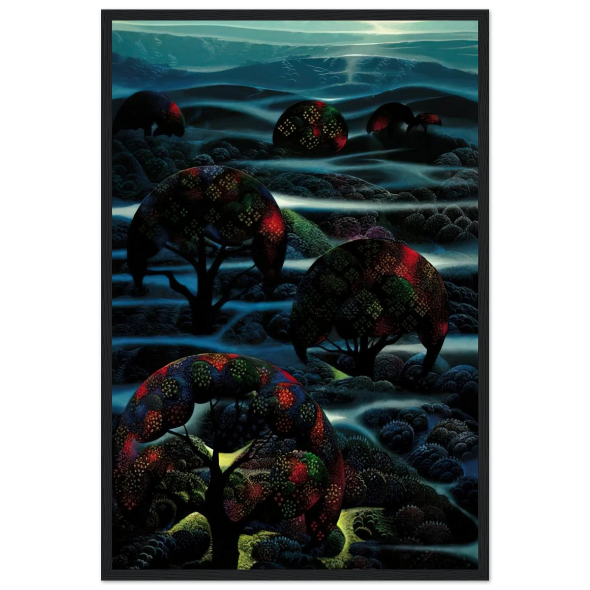 Garden of Dreams Framed Poster | Eyvind Earle Framed Prints Wall Art | Eyvind Earle Prints