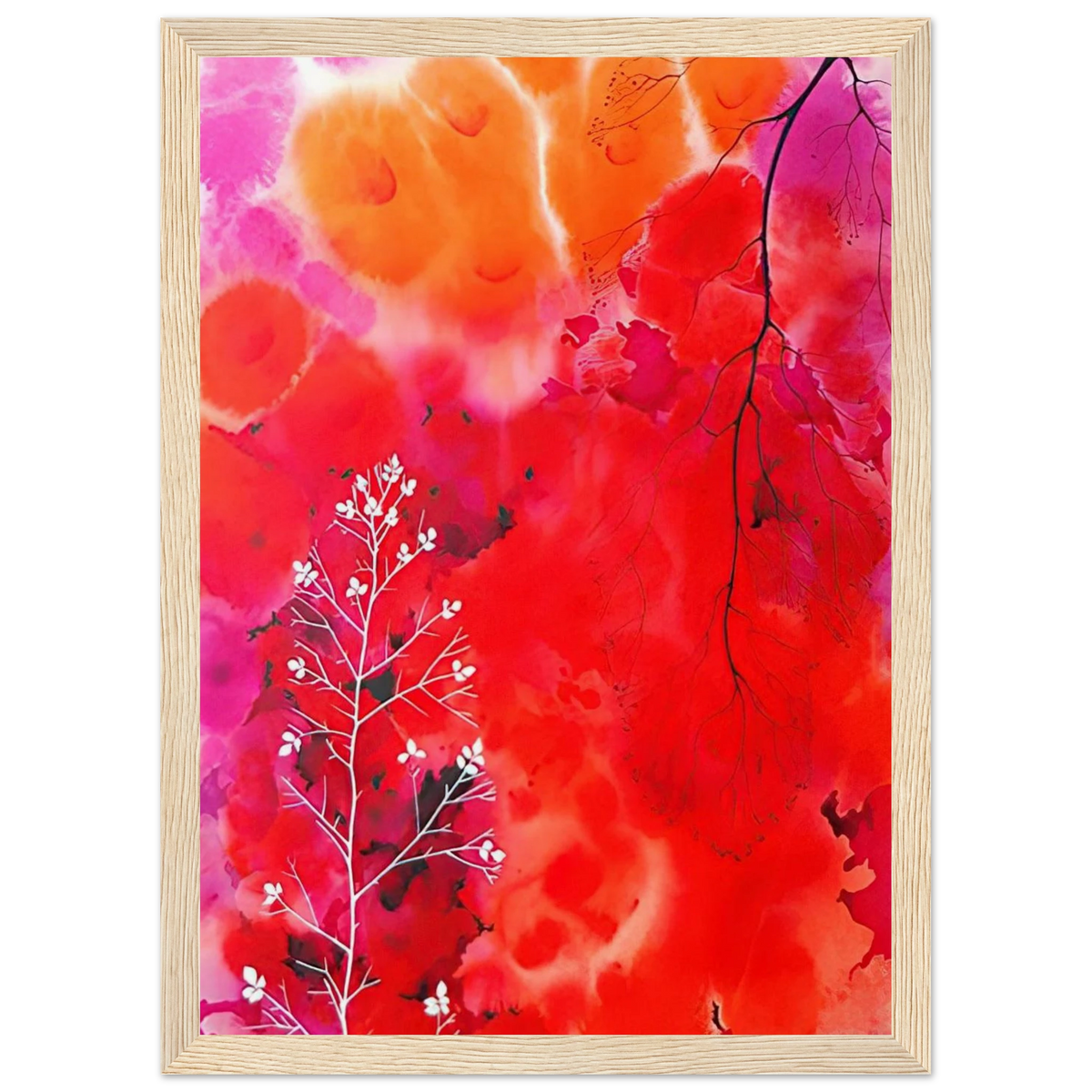 Flower Fantasy Framed Poster | Eyvind Earle Framed Prints Wall Art | Eyvind Earle Prints