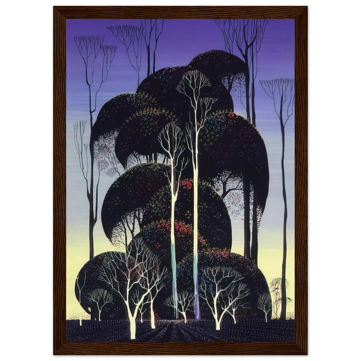 Forest Arabesque Framed Poster | Eyvind Earle Framed Prints Wall Art | Eyvind Earle Prints