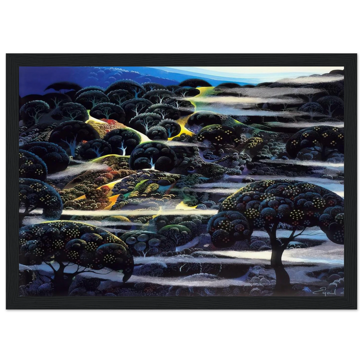 Garden of Eden Framed Poster | Eyvind Earle Framed Prints Wall Art | Eyvind Earle Prints
