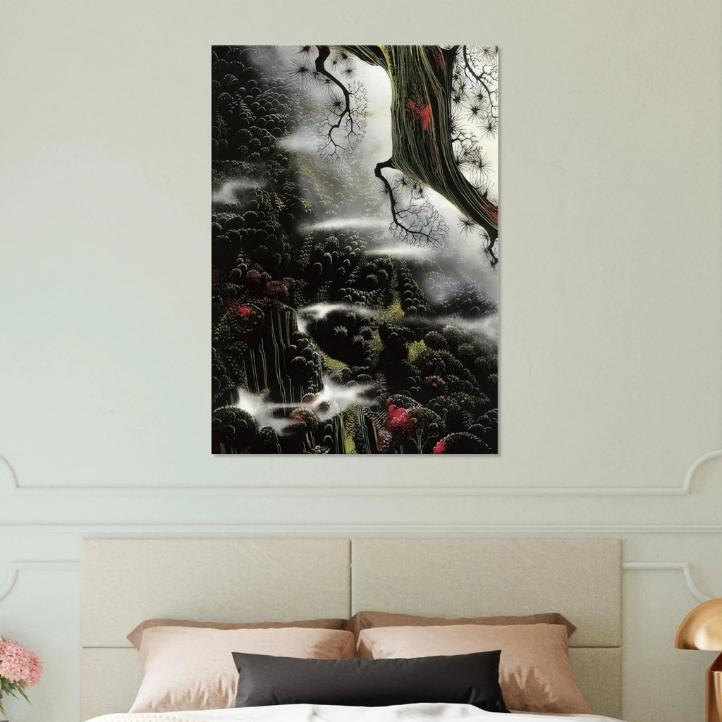 Wisps of Fog and Branch Canvas | Eyvind Earle Canvas | Eyvind Earle Prints