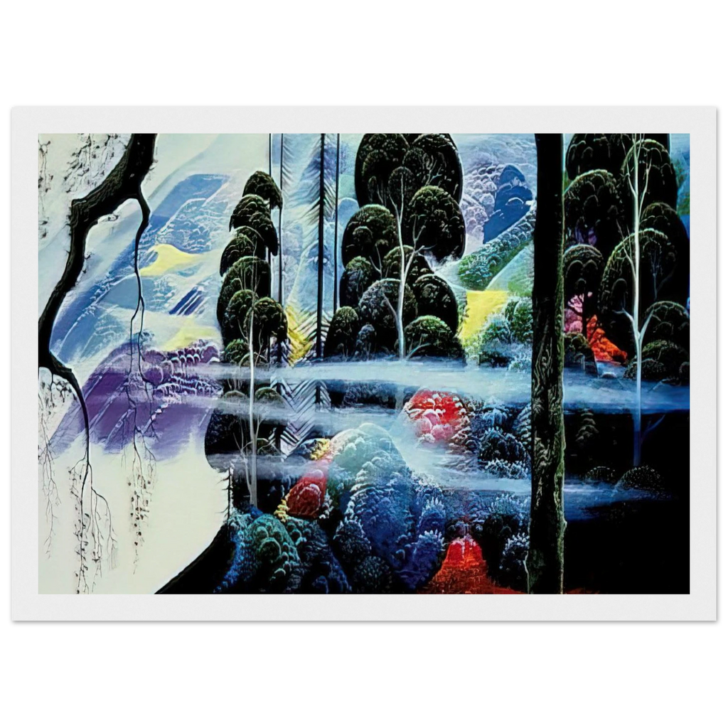 Along the Coast Framed Poster | Eyvind Earle Framed Prints Wall Art | Eyvind Earle Prints