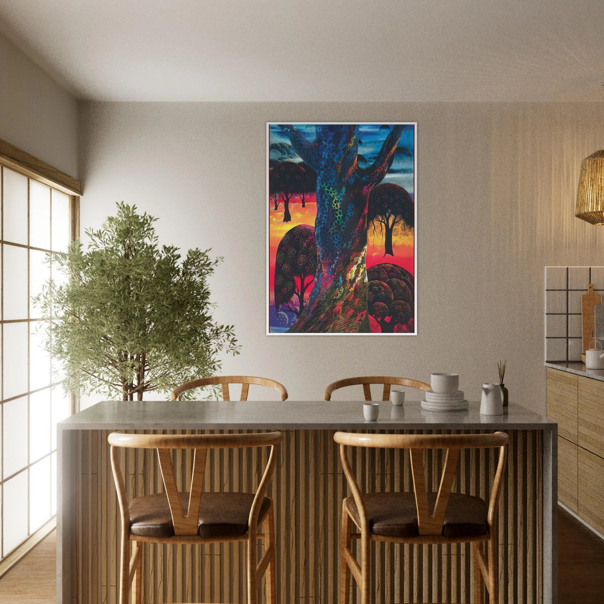 Fire Magic Framed Poster | Eyvind Earle Framed Prints Wall Art | Eyvind Earle Prints