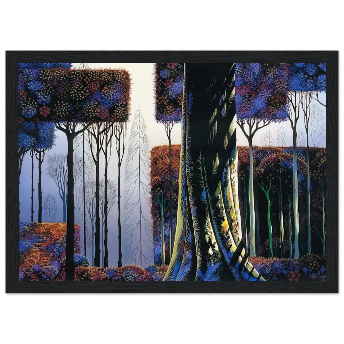 Ancient Forest Framed Poster | Eyvind Earle Framed Prints Wall Art | Eyvind Earle Prints