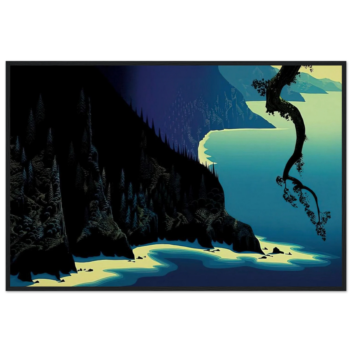 Big Sur Framed Poster | Eyvind Earle Framed Prints Wall Art | Eyvind Earle Prints