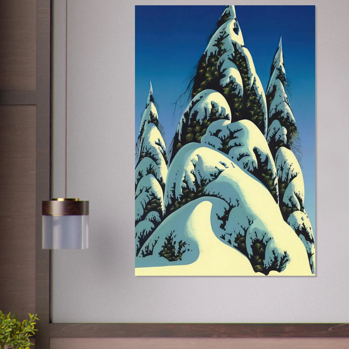 New Fallen Snow Poster | Eyvind Earle Poster | Eyvind Earle Prints