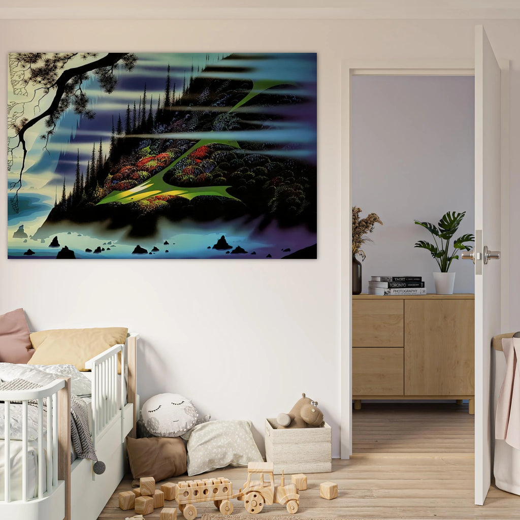 Pasture Through the Fog Poster | Eyvind Earle Poster | Eyvind Earle Prints
