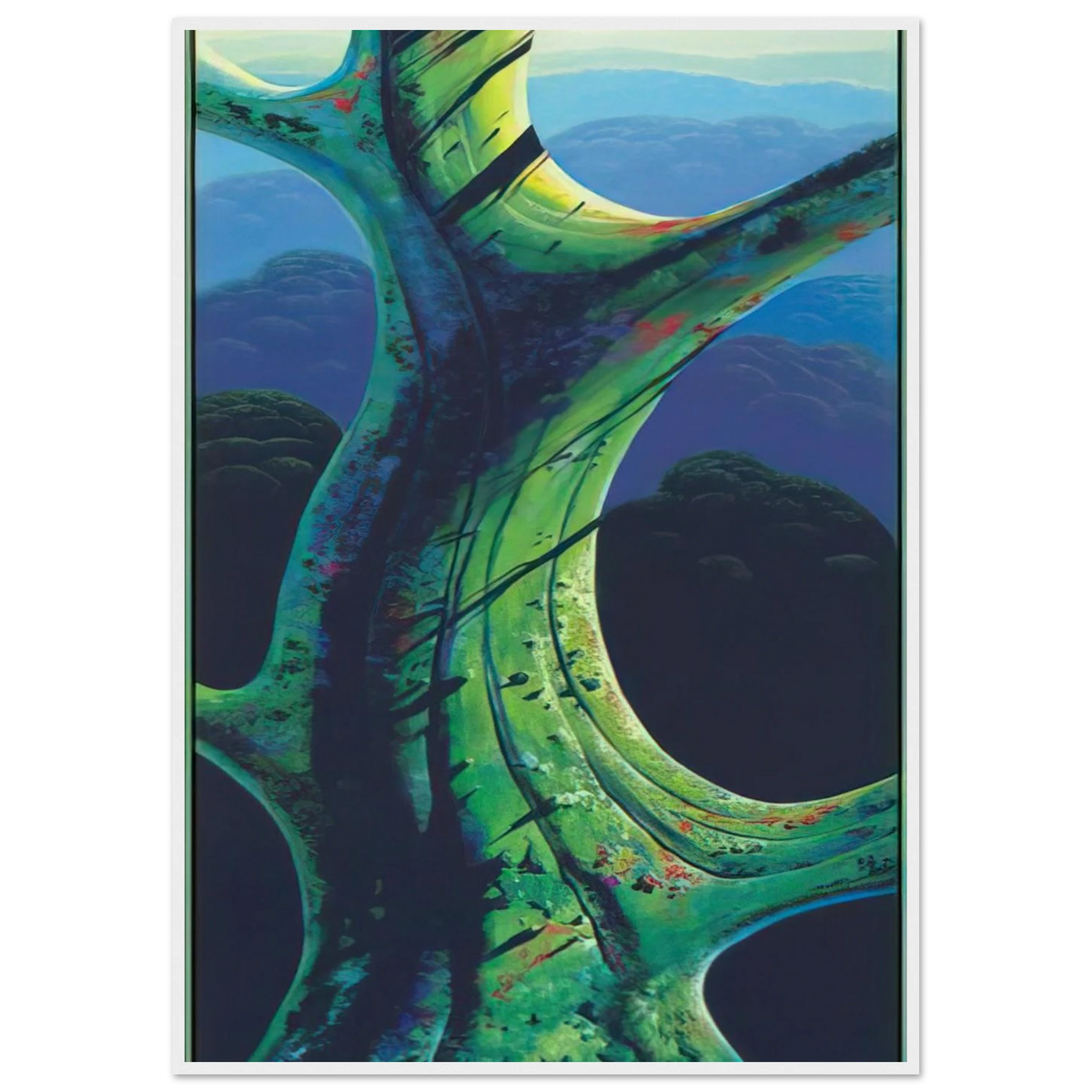 Sky Reach Framed Poster | Eyvind Earle Framed Prints Wall Art | Eyvind Earle Prints