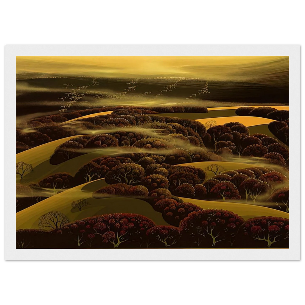 When the Fog Rolls In Framed Poster | Eyvind Earle Framed Prints Wall Art | Eyvind Earle Prints