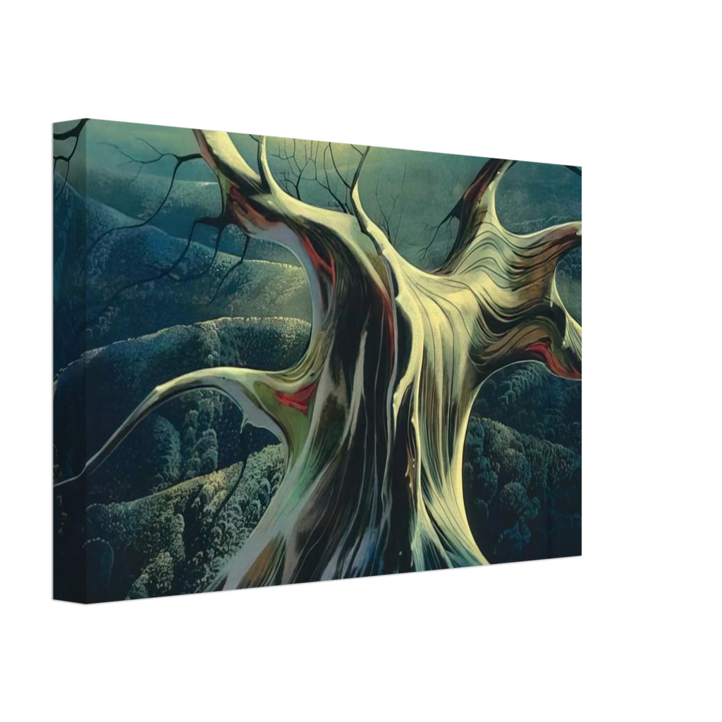 Moonlit Tree Trunk Canvas | Eyvind Earle Canvas | Eyvind Earle Prints