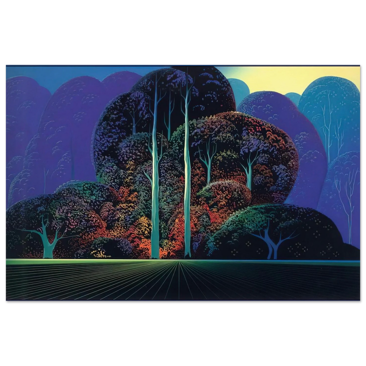 Softening Shades of Twilight Poster | Eyvind Earle Poster | Eyvind Earle Prints