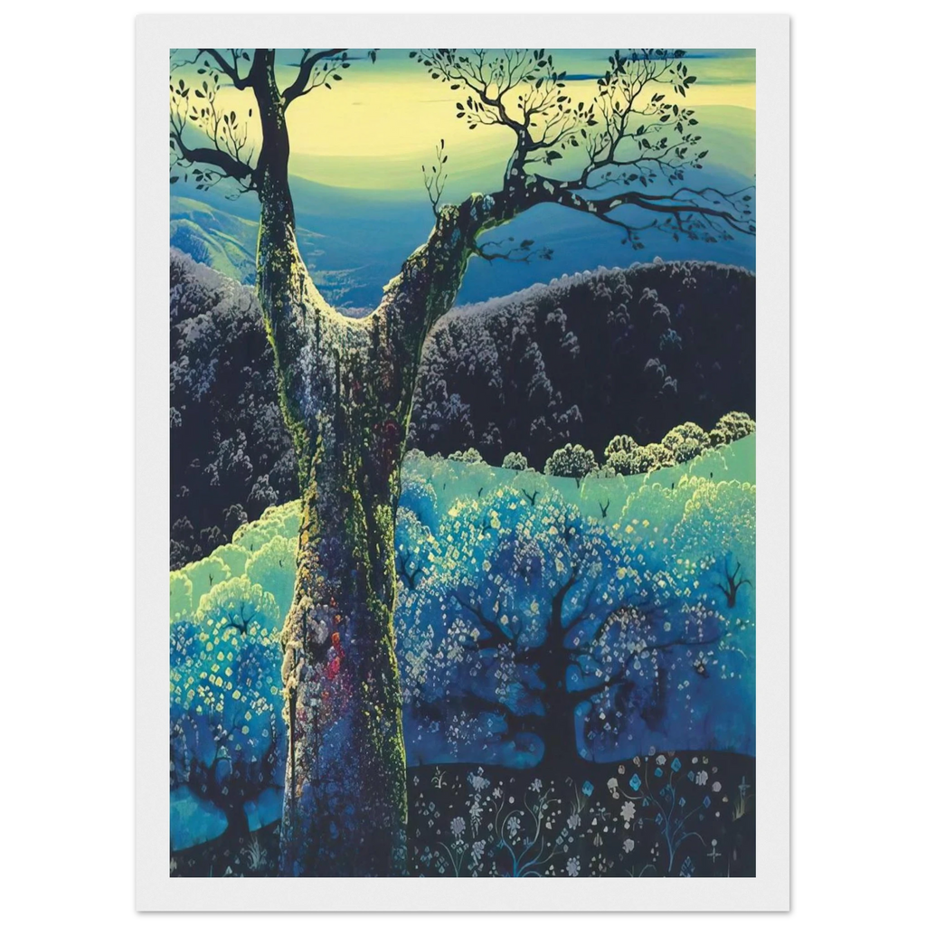 Orchard in Bloom Framed Poster | Eyvind Earle Framed Prints Wall Art | Eyvind Earle Prints