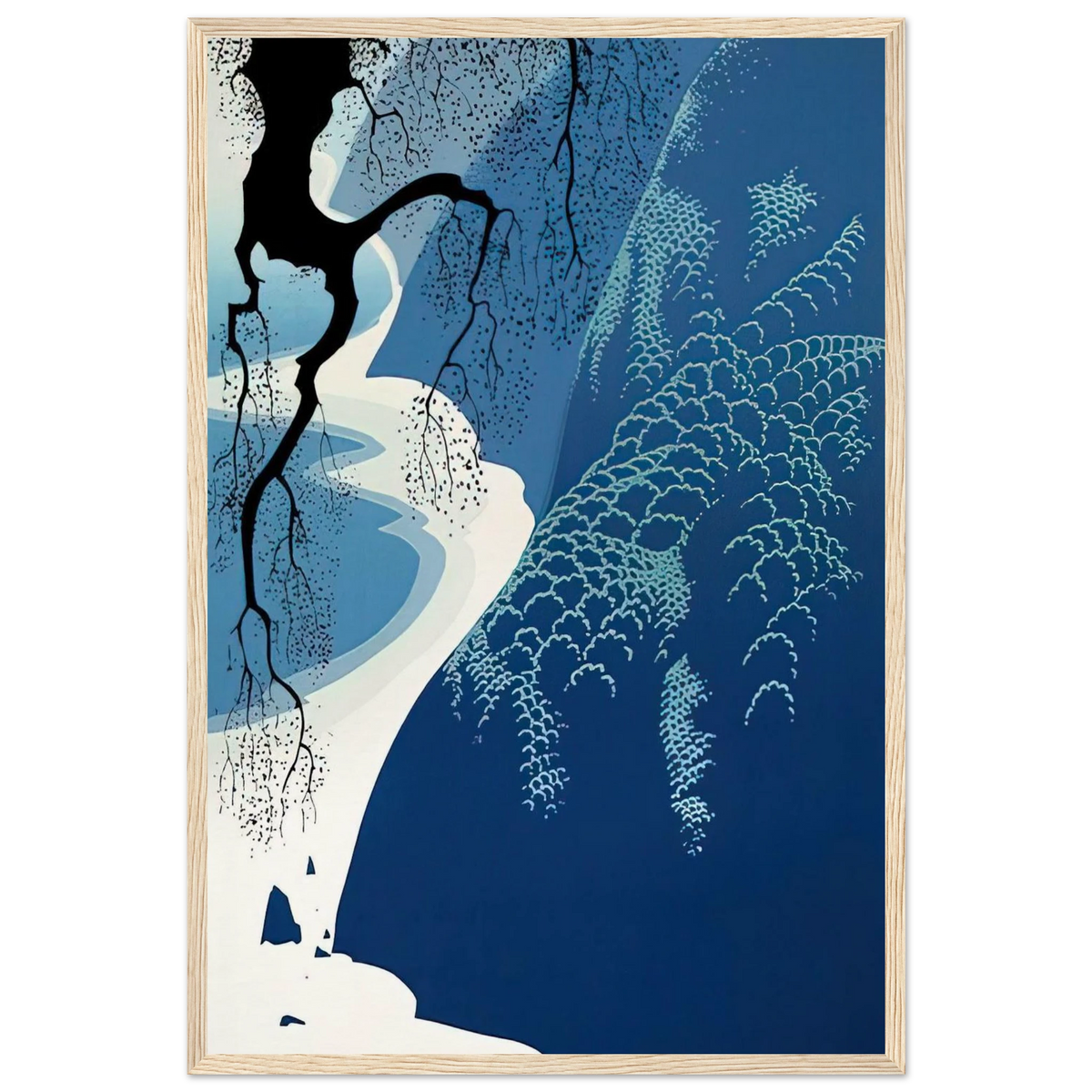 Big Sur and Branch Framed Poster | Eyvind Earle Framed Prints Wall Art | Eyvind Earle Prints