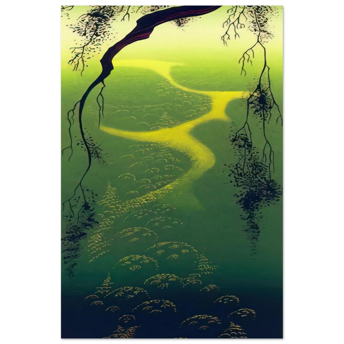 Green Mist Poster | Eyvind Earle Poster | Eyvind Earle Prints