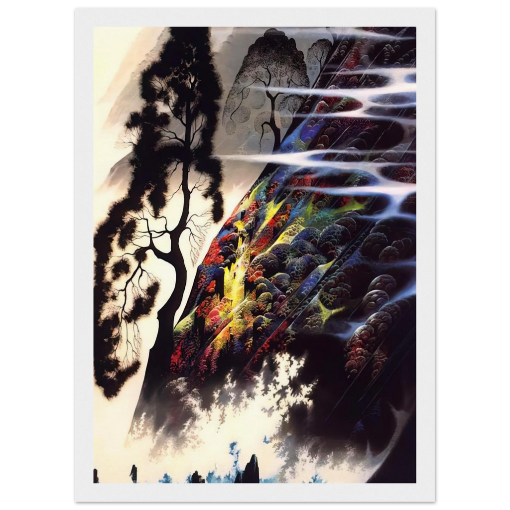 Radiant Splendor Framed Poster | Eyvind Earle Framed Prints Wall Art | Eyvind Earle Prints
