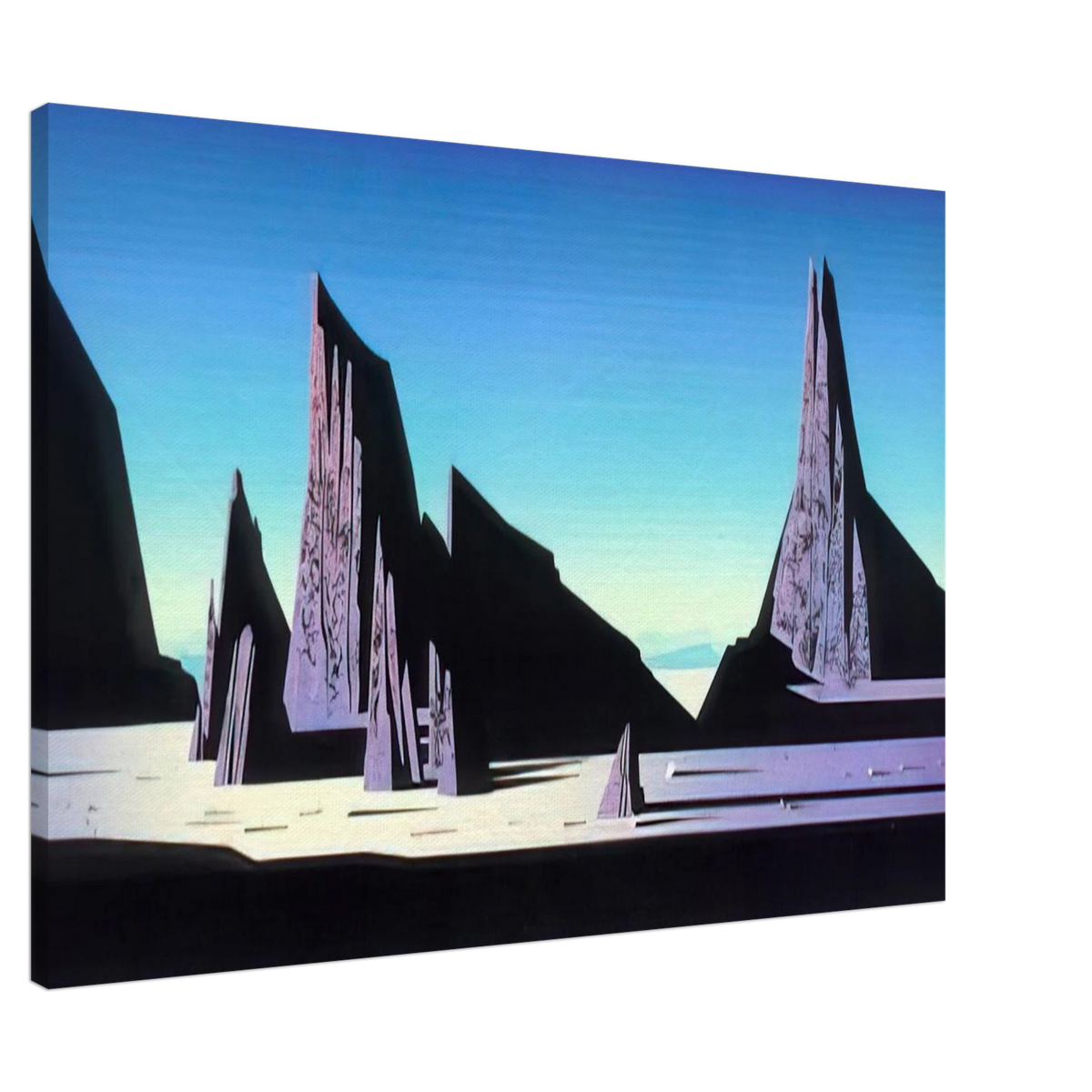 Desert Rocks Canvas | Eyvind Earle Canvas | Eyvind Earle Prints