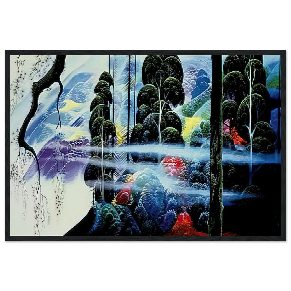 Along the Coast Framed Poster | Eyvind Earle Framed Prints Wall Art | Eyvind Earle Prints