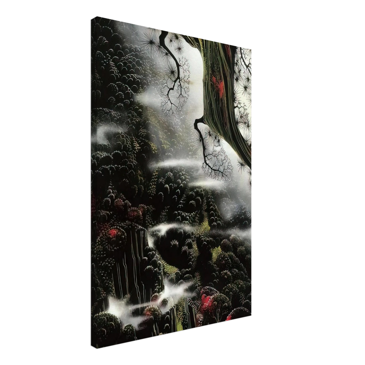 Wisps of Fog and Branch Canvas | Eyvind Earle Canvas | Eyvind Earle Prints