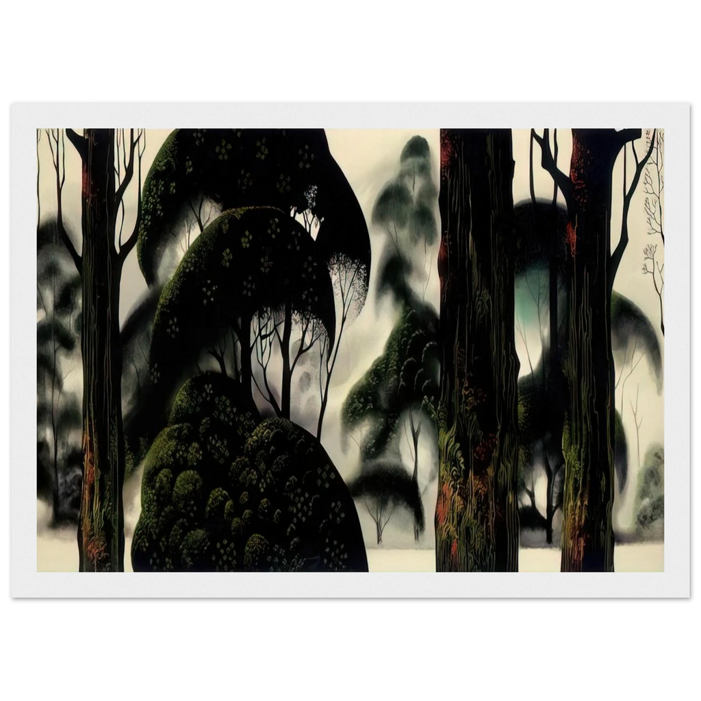 Forest Magic Framed Poster | Eyvind Earle Framed Prints Wall Art | Eyvind Earle Prints