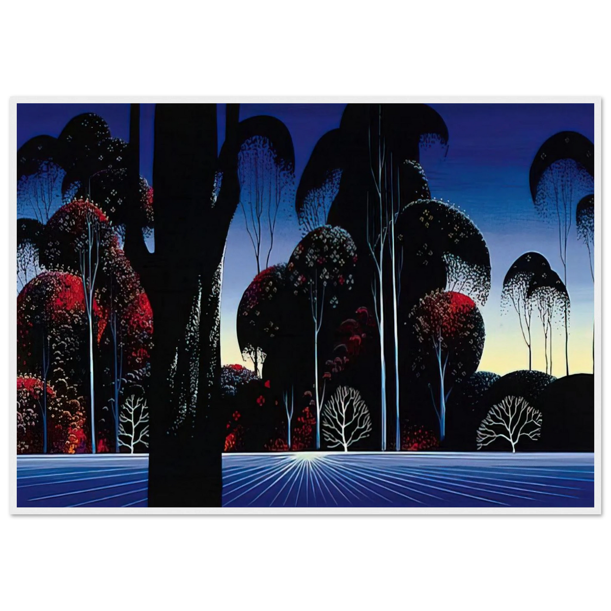Dark Silence Framed Poster | Eyvind Earle Framed Prints Wall Art | Eyvind Earle Prints