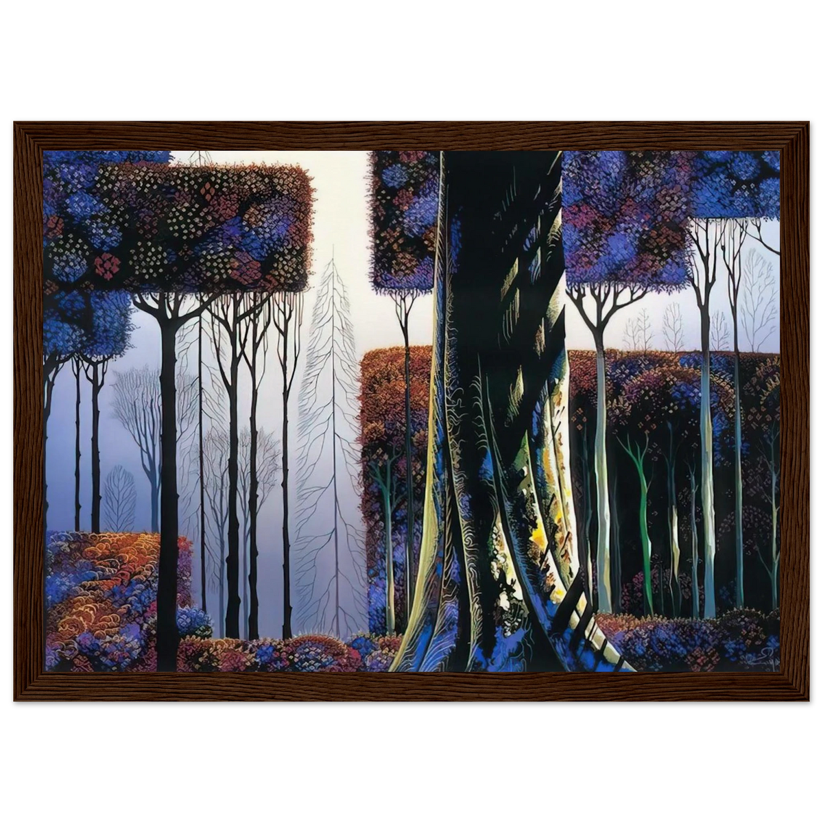 Ancient Forest Framed Poster | Eyvind Earle Framed Prints Wall Art | Eyvind Earle Prints