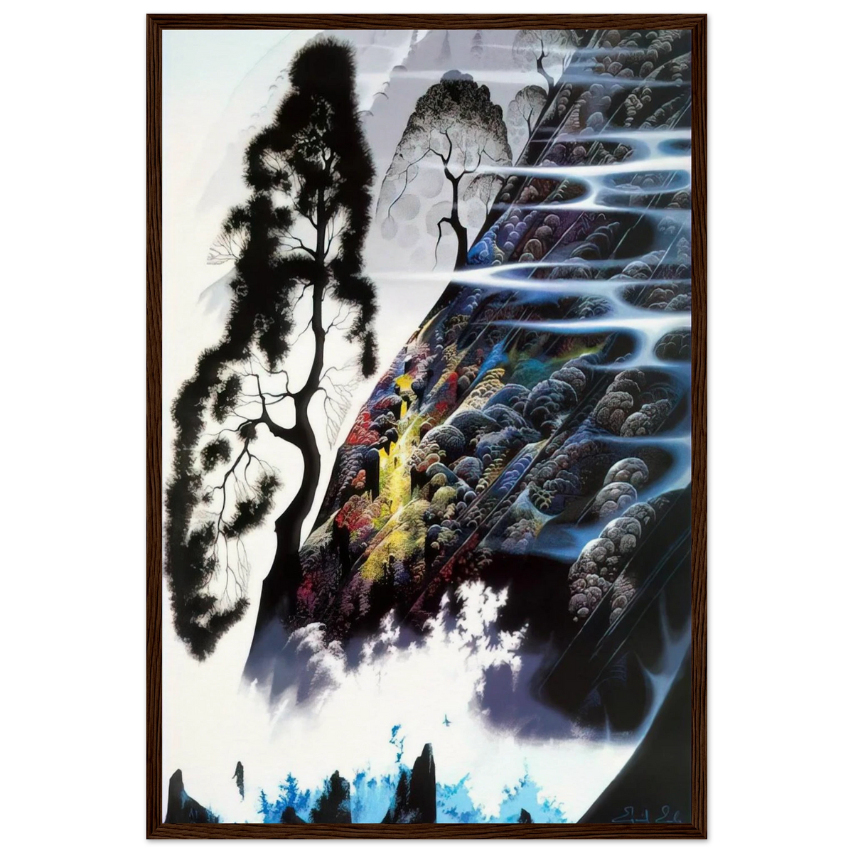 Radient Splendor Framed Poster | Eyvind Earle Framed Prints Wall Art | Eyvind Earle Prints