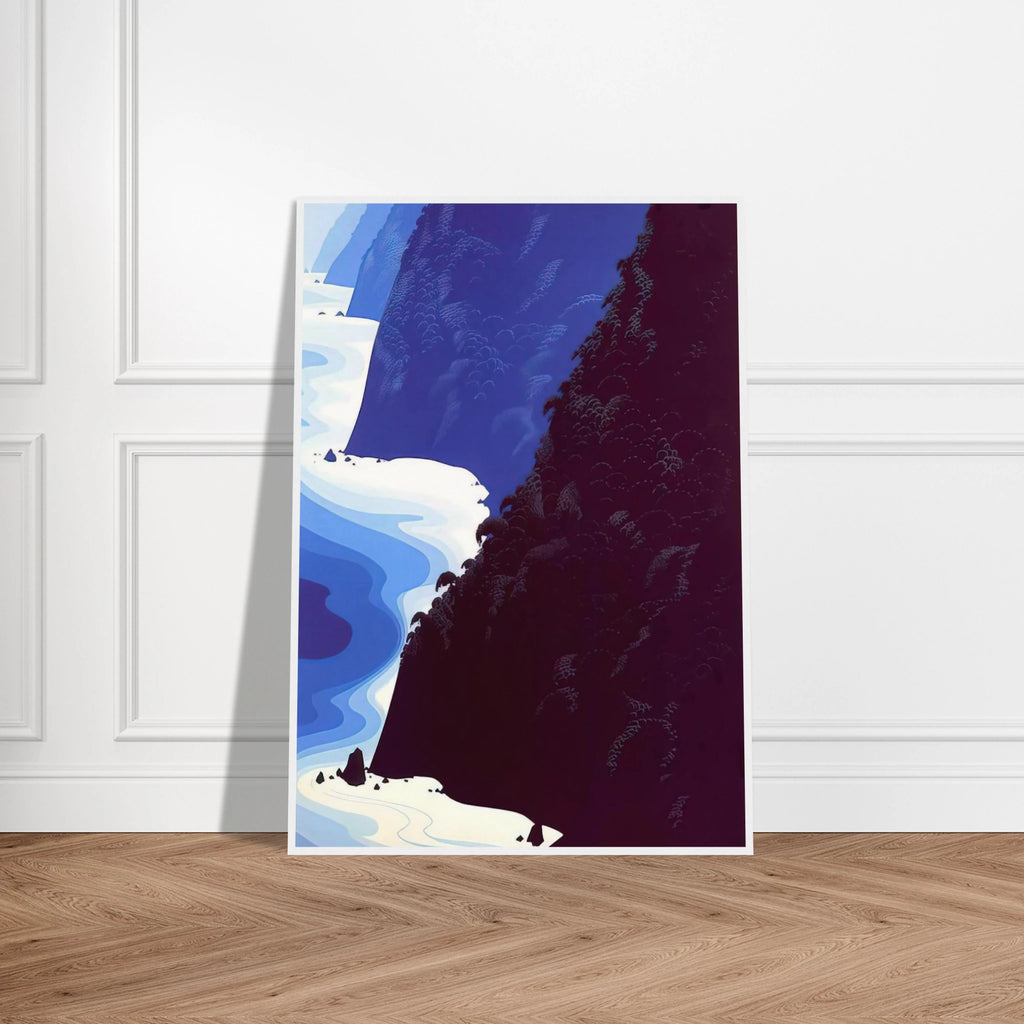 Blue Big Sur Framed Poster | Eyvind Earle Framed Prints Wall Art | Eyvind Earle Prints