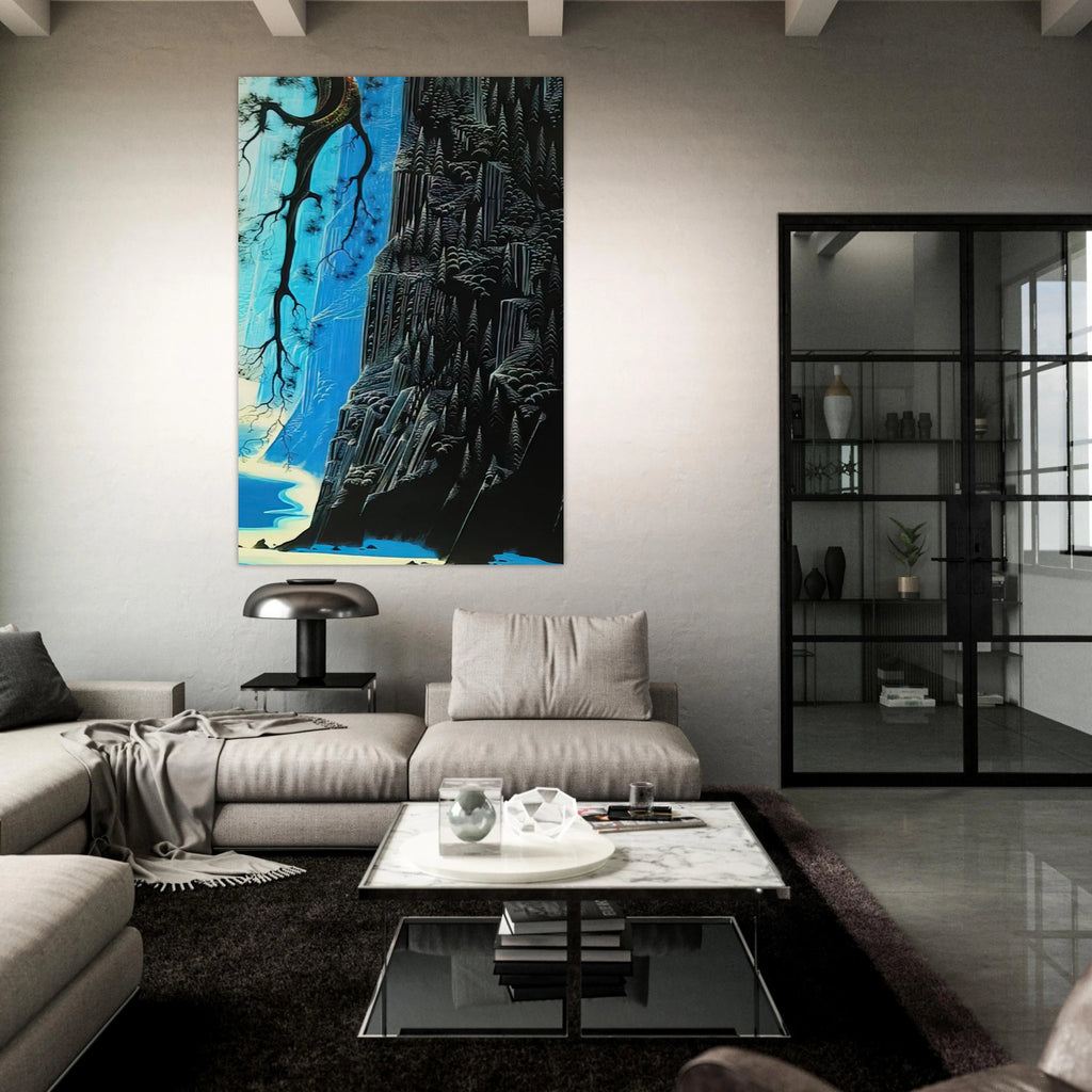 Cliffs Ascending Poster | Eyvind Earle Poster | Eyvind Earle Prints
