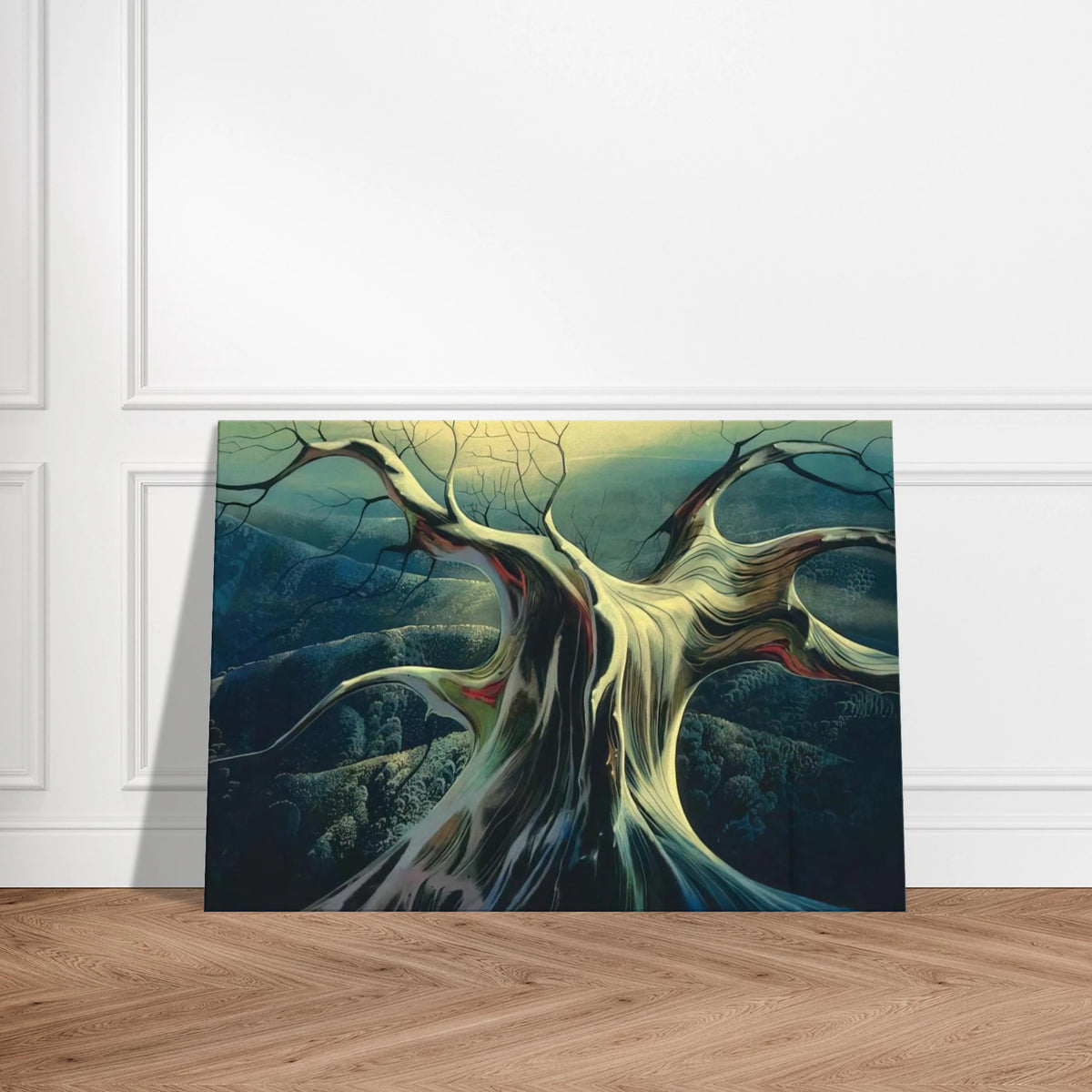 Moonlit Tree Trunk Canvas | Eyvind Earle Canvas | Eyvind Earle Prints