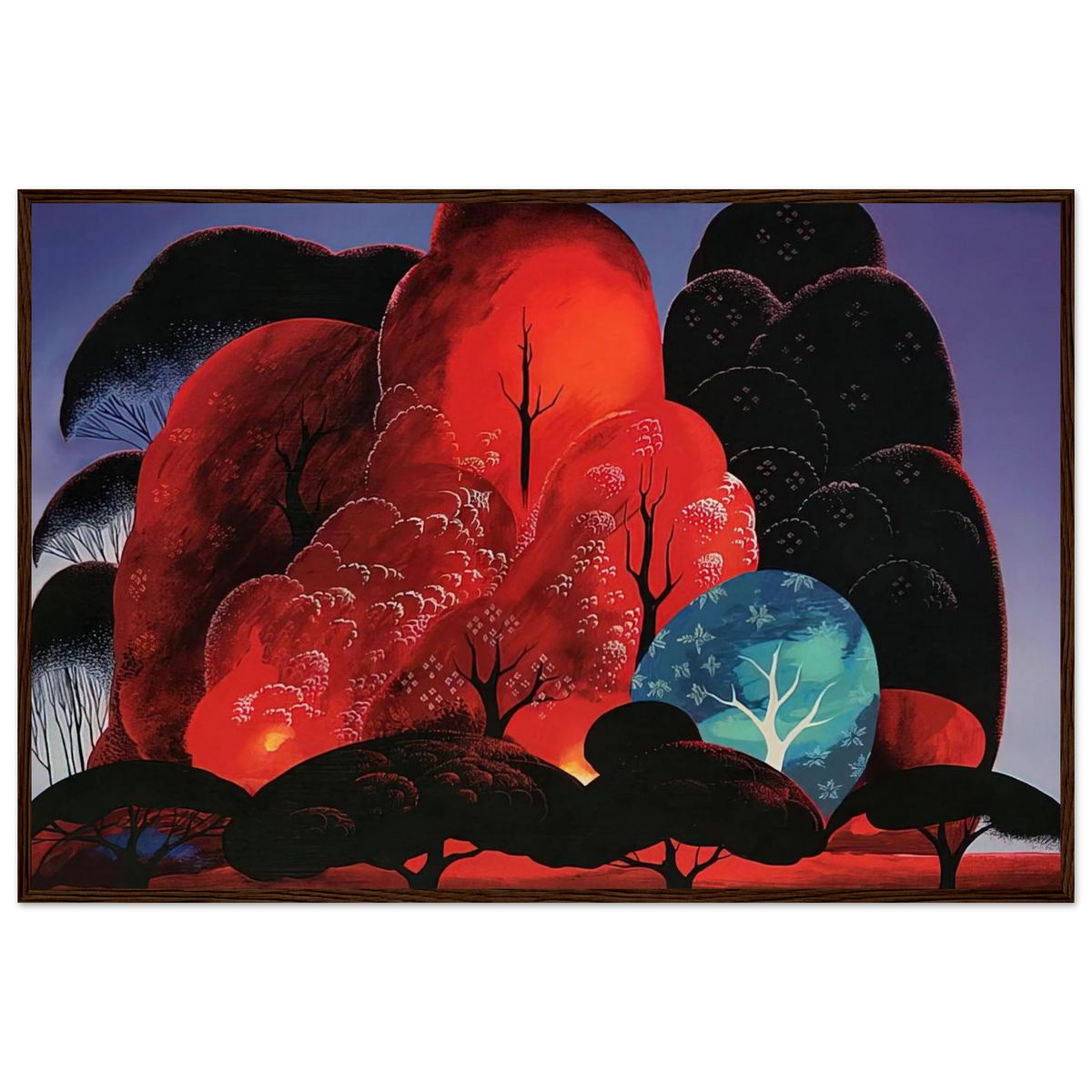 Blazing Glory Framed Poster | Eyvind Earle Framed Prints Wall Art | Eyvind Earle Prints