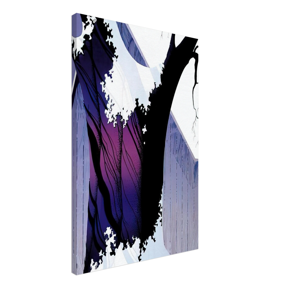 Violet Tree and Barn Canvas | Eyvind Earle Canvas | Eyvind Earle Prints