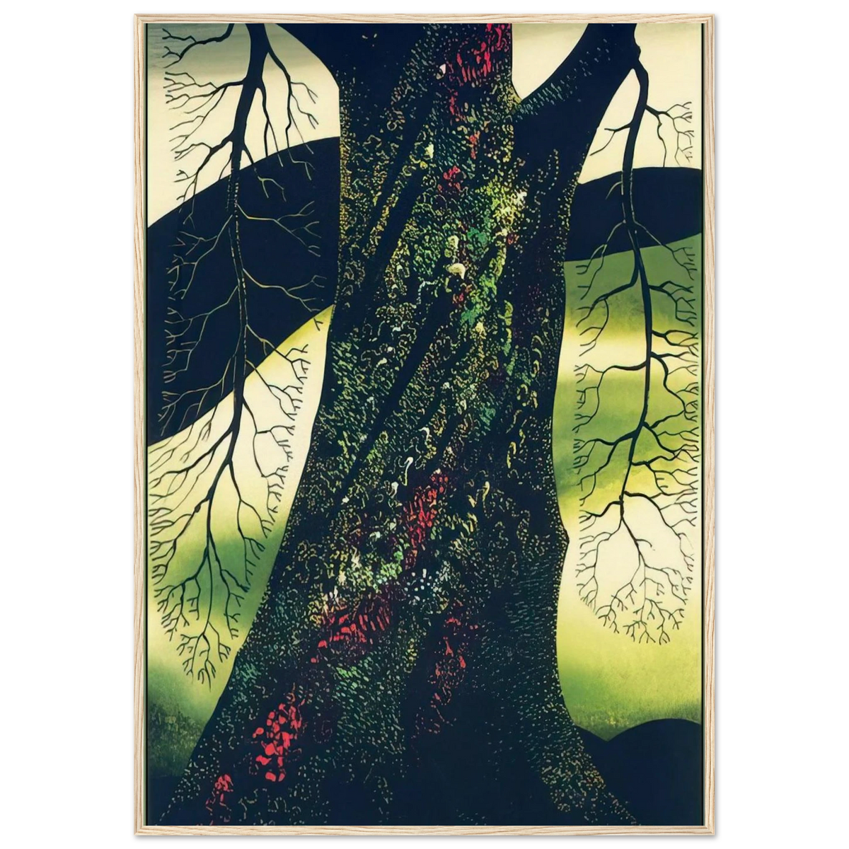 Oak Tree Framed Poster | Eyvind Earle Framed Prints Wall Art | Eyvind Earle Prints