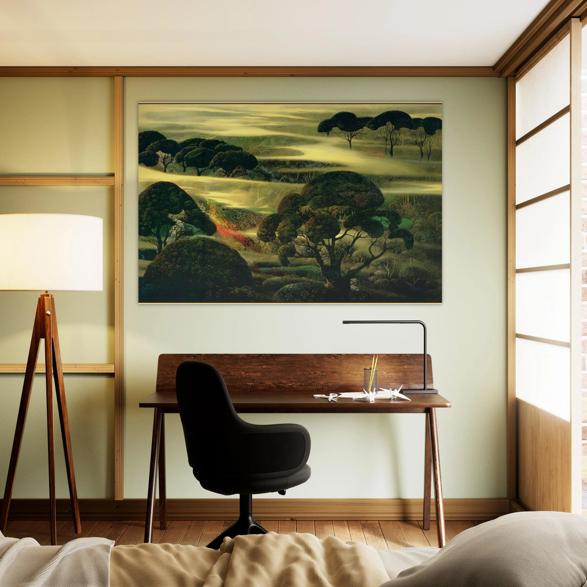 Forest in Fog Poster | Eyvind Earle Poster | Eyvind Earle Prints