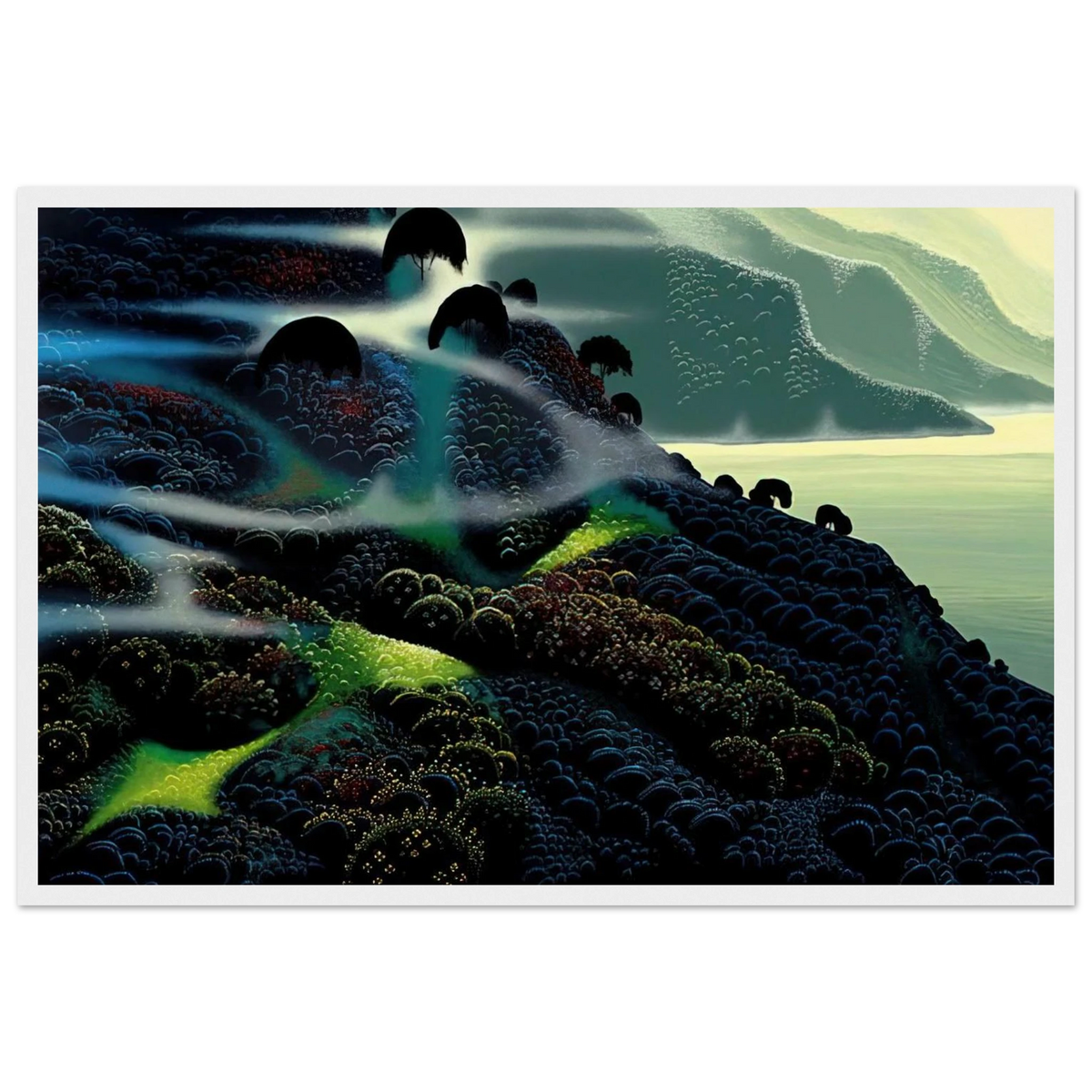 Ocean Paradise Framed Poster | Eyvind Earle Framed Prints Wall Art | Eyvind Earle Prints