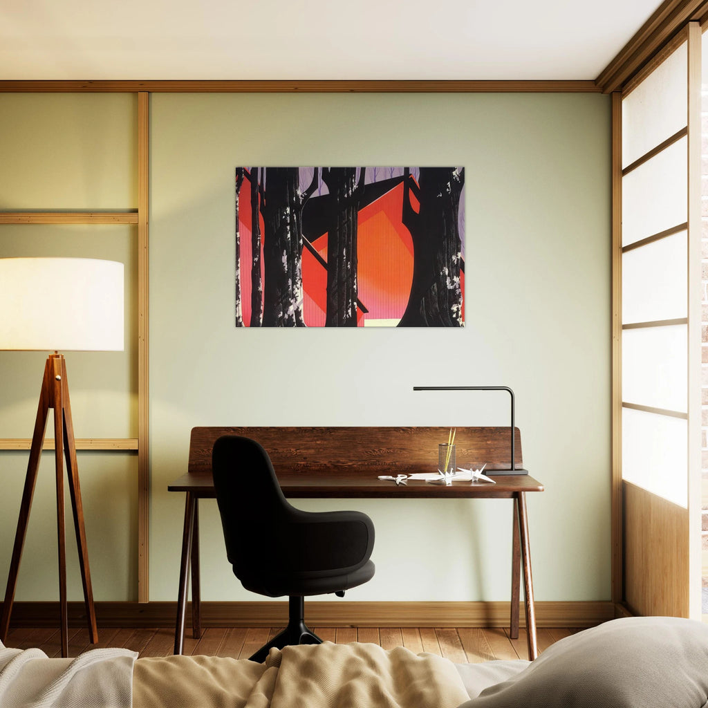 Winter Barnyard Canvas | Eyvind Earle Canvas | Eyvind Earle Prints