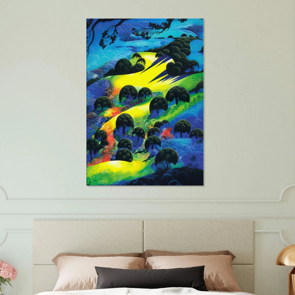 Fading Sunset Flame Canvas | Eyvind Earle Canvas | Eyvind Earle Prints