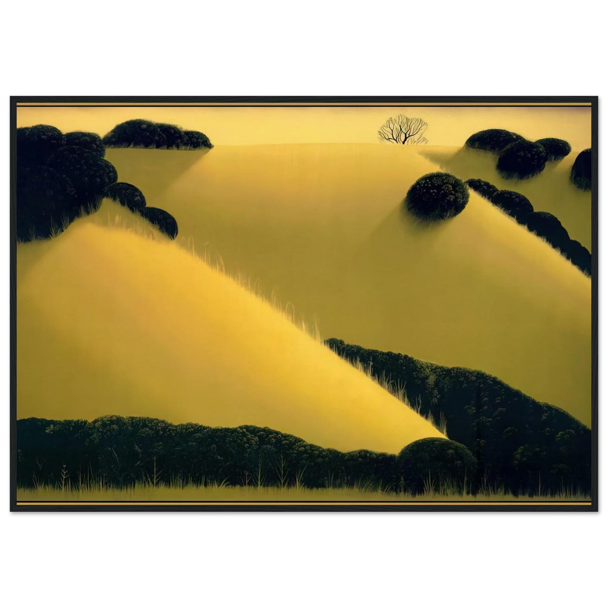 Golden Hills Framed Poster | Eyvind Earle Framed Prints Wall Art | Eyvind Earle Prints
