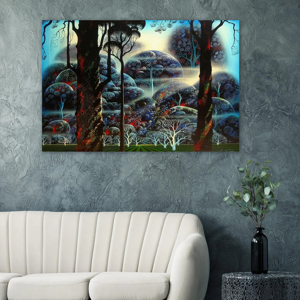 Mist in the Dark Woods Poster | Eyvind Earle Poster | Eyvind Earle Prints