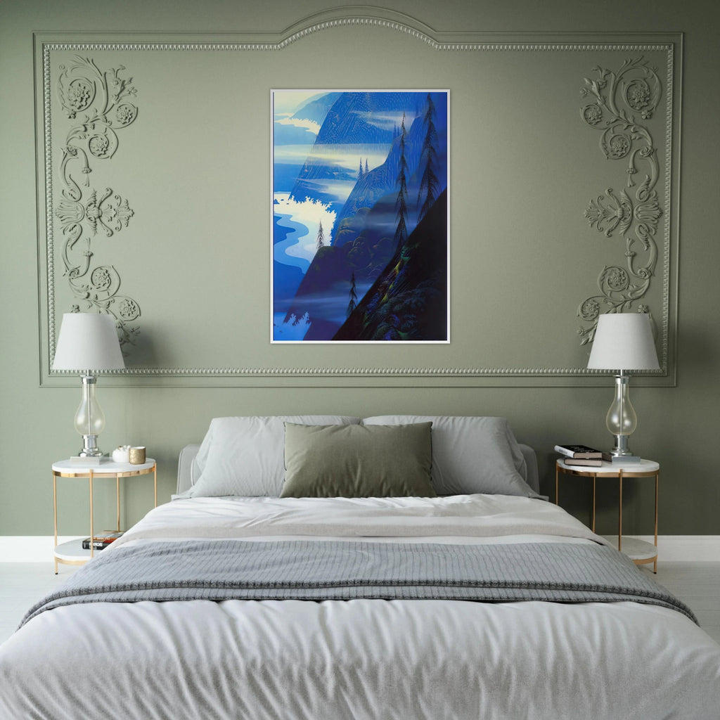 Stardust blue Framed Poster | Eyvind Earle Framed Prints Wall Art | Eyvind Earle Prints