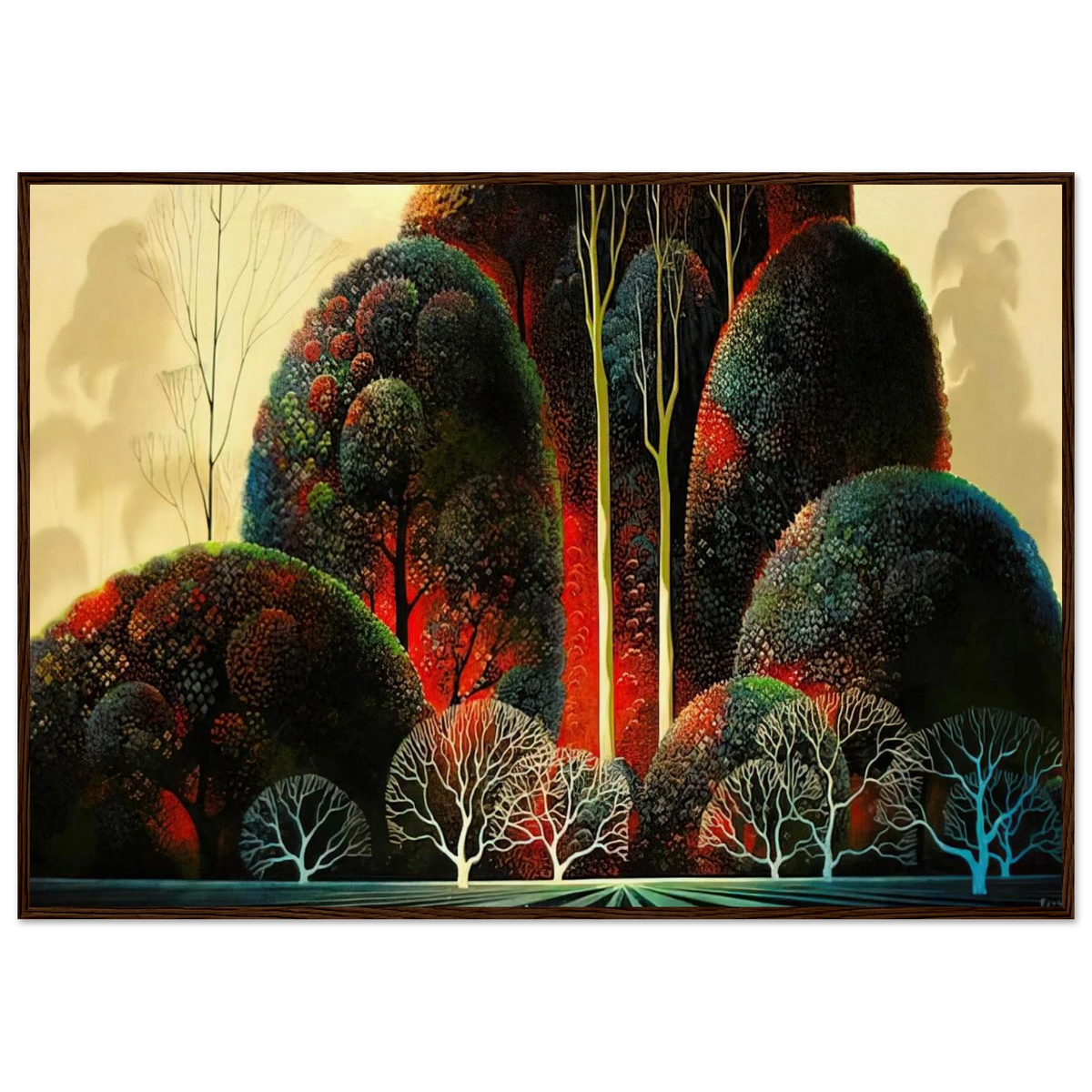 California Orchid Framed Poster | Eyvind Earle Framed Prints Wall Art | Eyvind Earle Prints