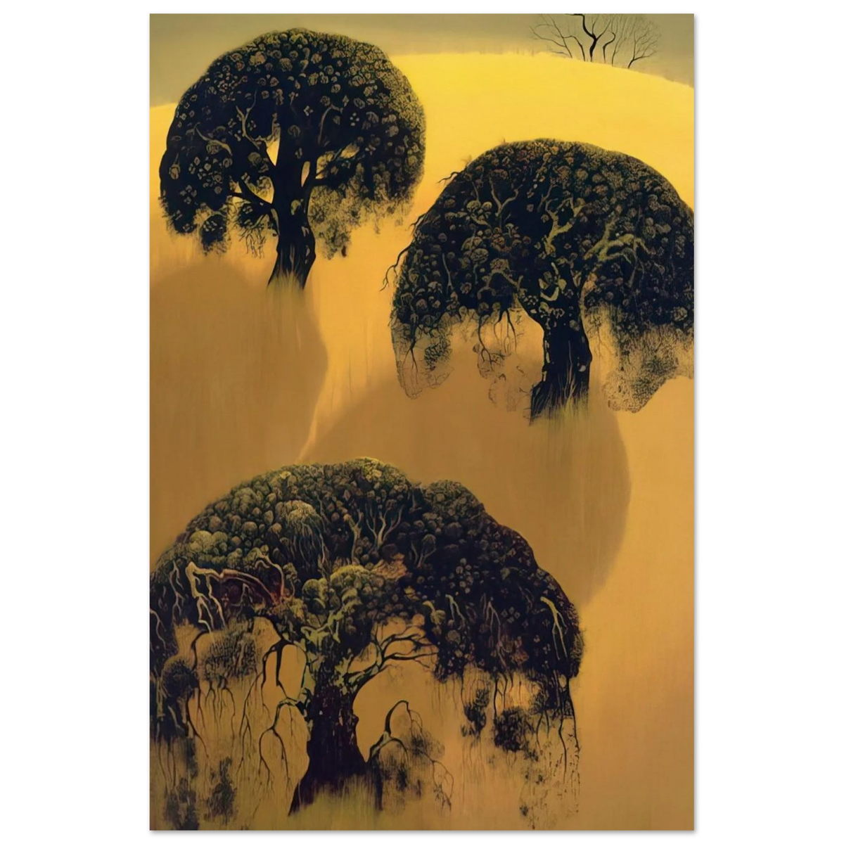 Three Oaks Poster | Eyvind Earle Poster | Eyvind Earle Prints