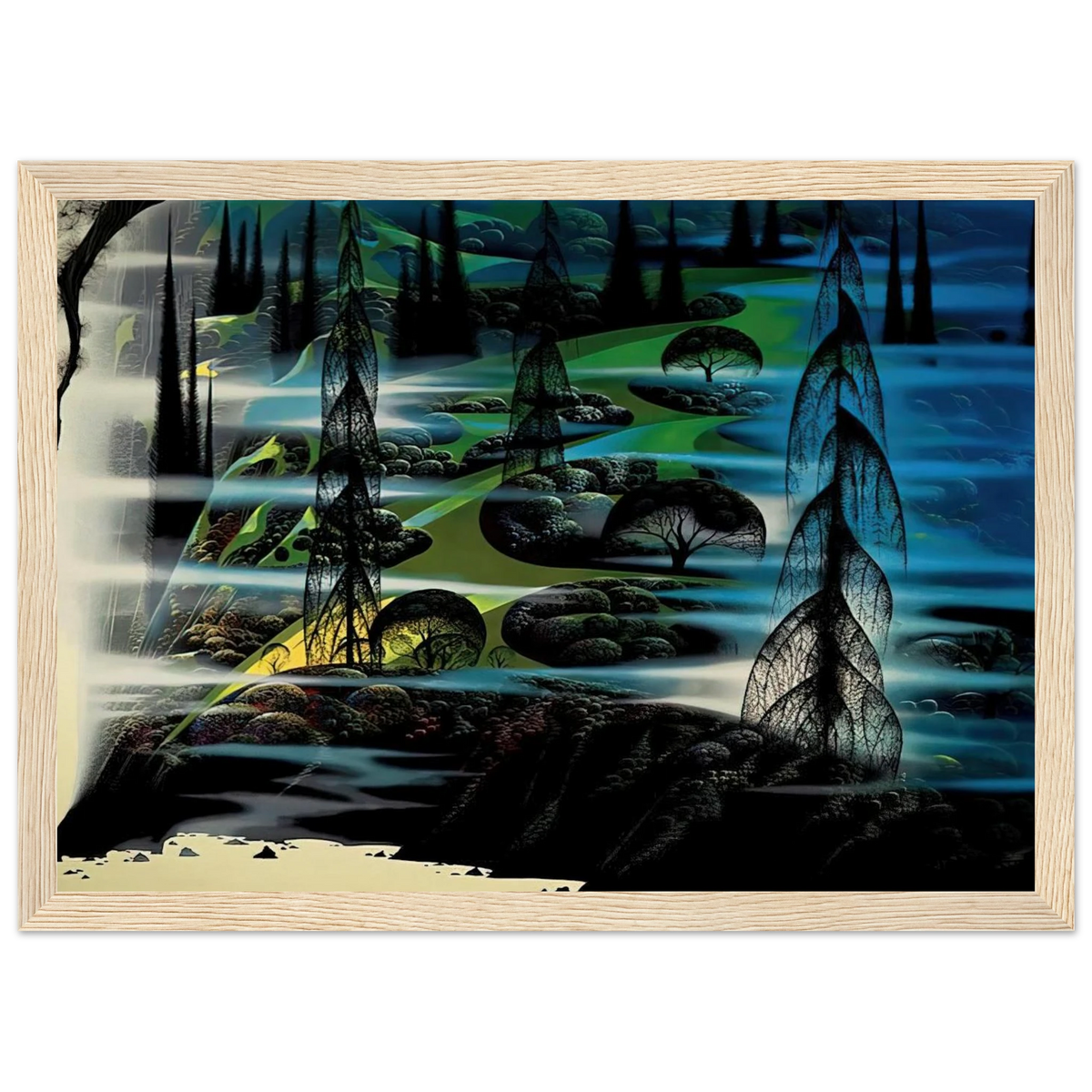 Beauty Beyond Believing Framed Poster | Eyvind Earle Framed Prints Wall Art | Eyvind Earle Prints