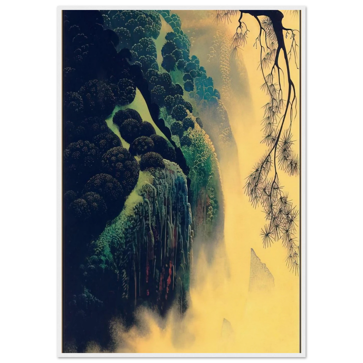 Jeweled Coast Framed Poster | Eyvind Earle Framed Prints Wall Art | Eyvind Earle Prints
