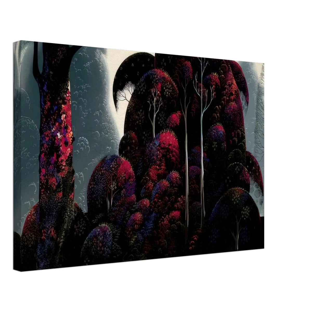 Crimson Eucalyptus Canvas | Eyvind Earle Canvas | Eyvind Earle Prints