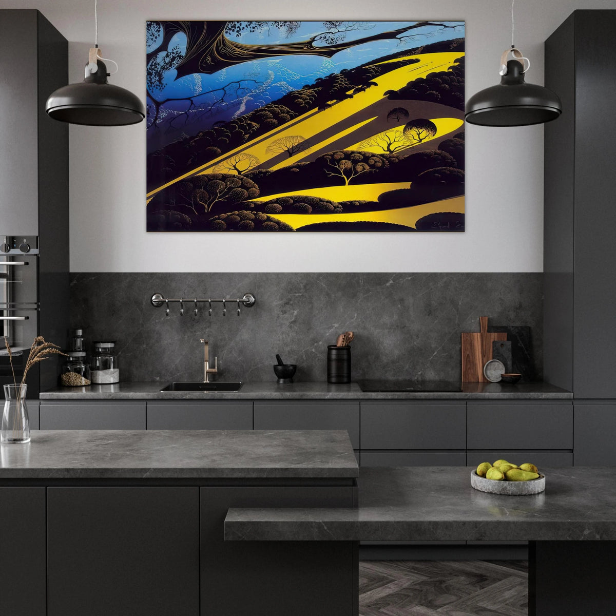 Gaviota Pass Poster | Eyvind Earle Poster | Eyvind Earle Prints
