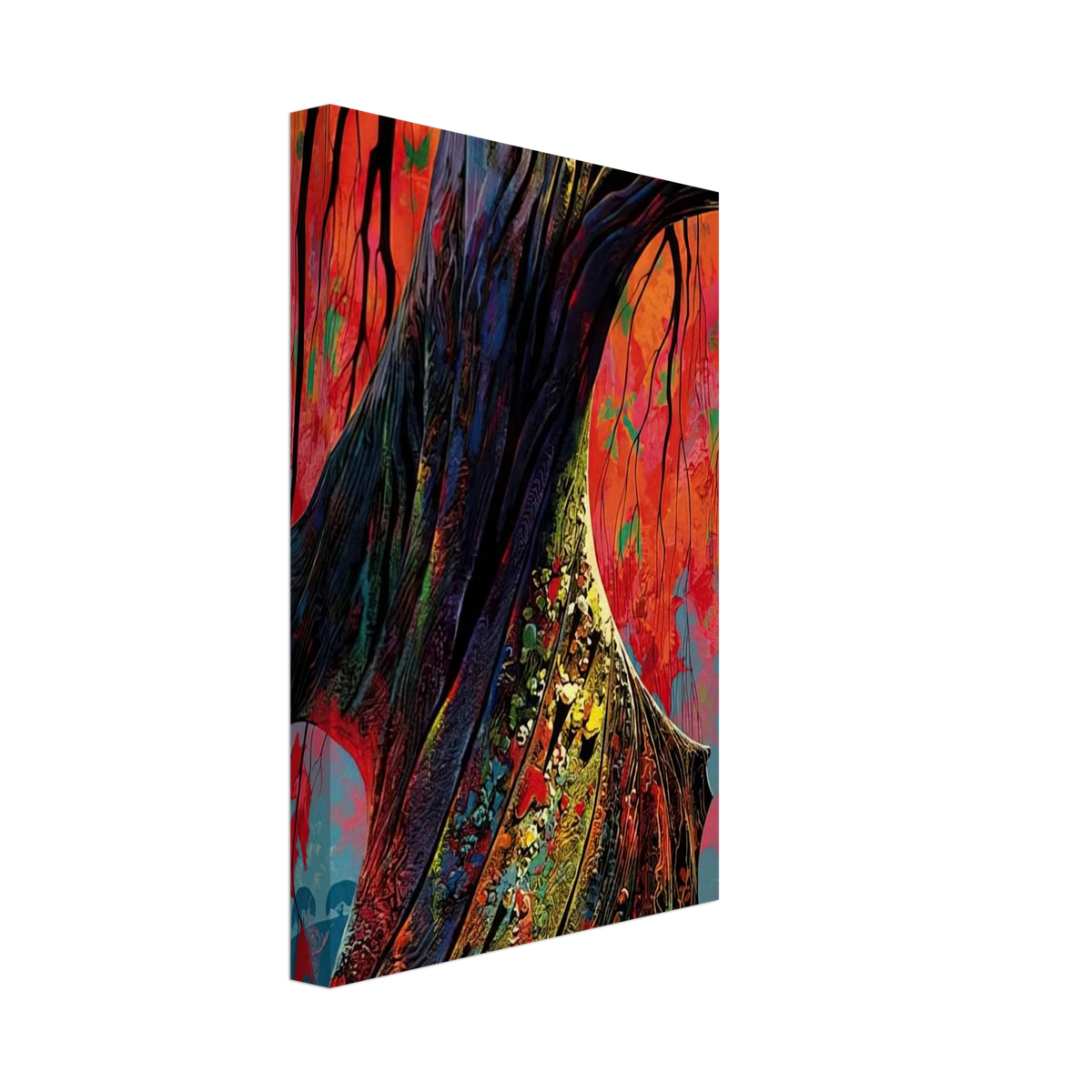Fire red and gold Canvas | Eyvind Earle Canvas | Eyvind Earle Prints