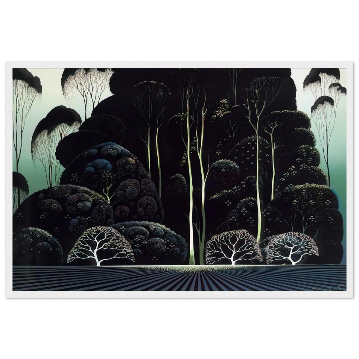 Eucalyptus Framed Poster | Eyvind Earle Framed Prints Wall Art | Eyvind Earle Prints