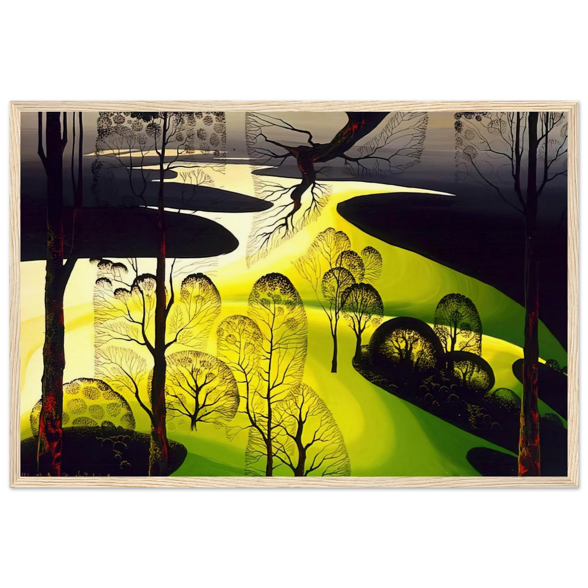 Early Spring Framed Poster | Eyvind Earle Framed Prints Wall Art | Eyvind Earle Prints